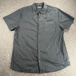 Roark Men's XL Black Classic Fit Short Sleeve Button Up Shirt Casual Adventure